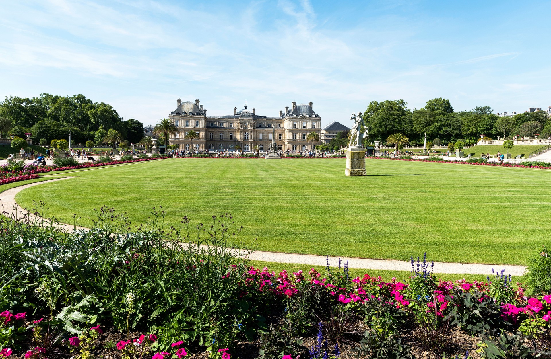 The Jardin du Luxembourg, or the Luxembourg Garden in Paris, France